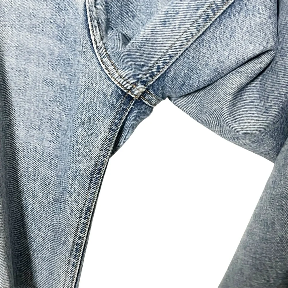 AGOLDE 90s High Rise Straight Jeans Women’s 27 Blue Casual Streetwear Distressed - Picture 9 of 14